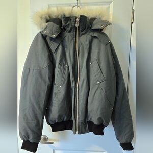 Moose Knuckles Original Grey Bomber Jacket